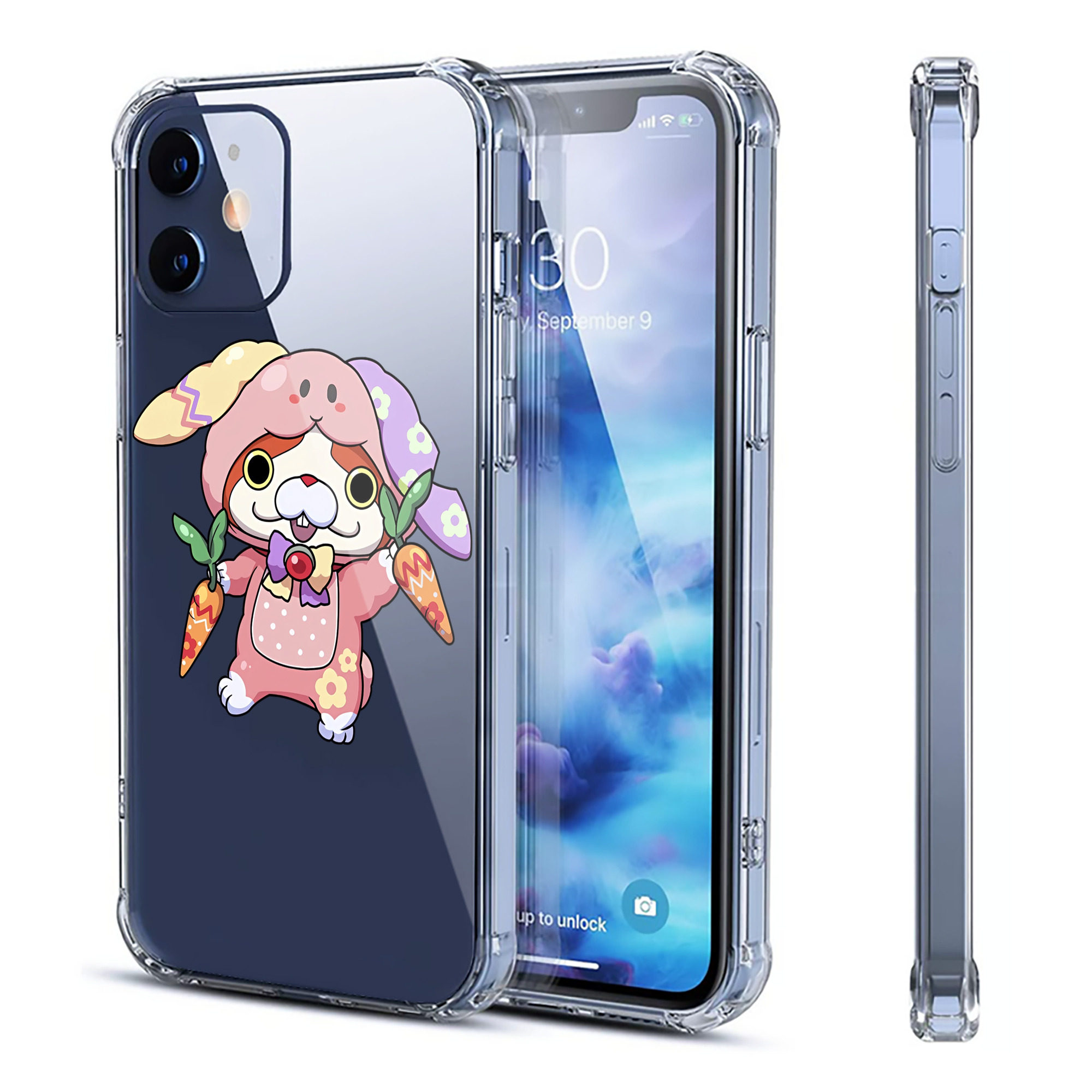 （画像用） 妖怪ウォッチ Yo-kai Watch 【iPhone 12シリーズ対応】透明スマホケース（クリアソフトケース）